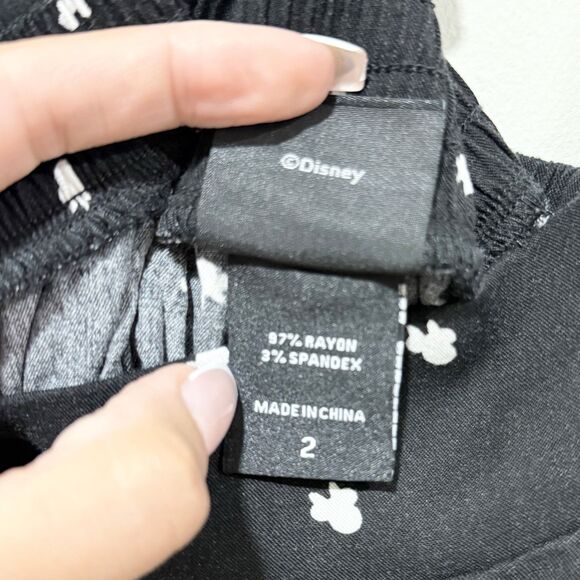 Torrid Disney Mickey Mouse & Minnie Mouse Polka Dot Black Overall Women Size 2 - Picture 5 of 8